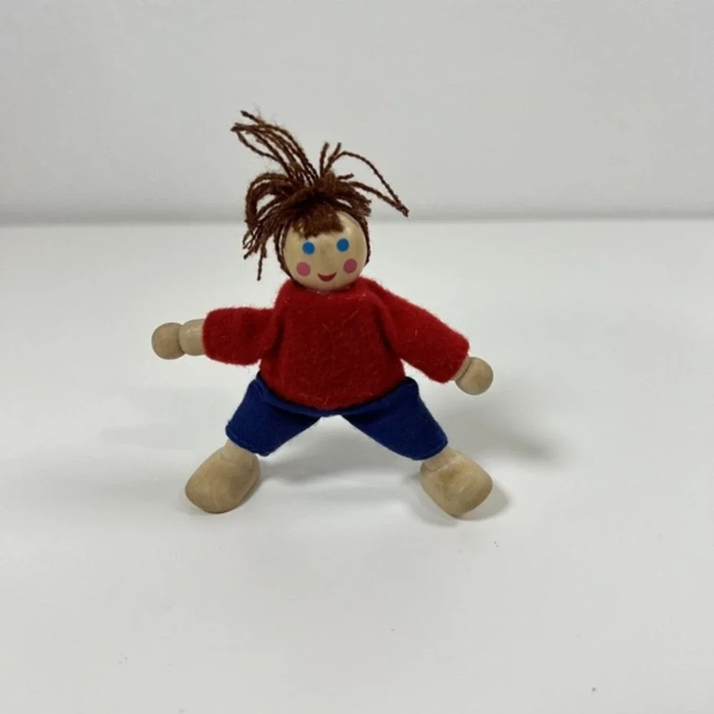 Melissa & Doug‎ Flexible Wooden Children Doll House Figure